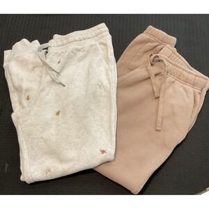Old Navy & Fit Essentials Pants Lot Of 2 Womens Medium Fleece Sweatpants Joggers